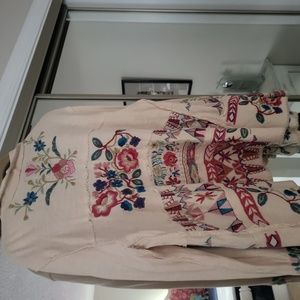 Johnny Was embroidered cardigan size large